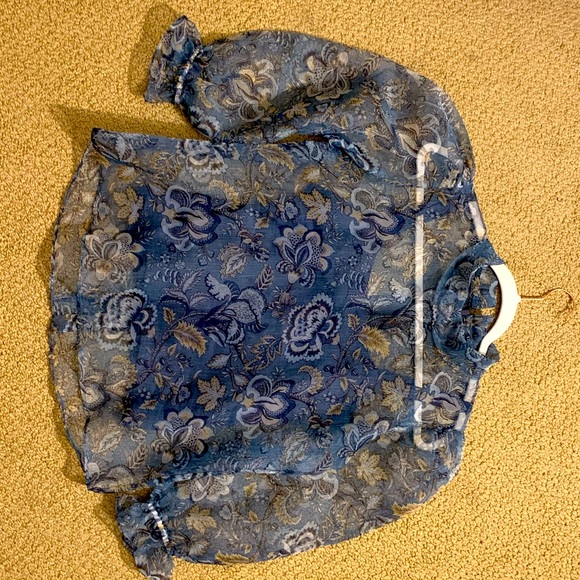 Pure organza top with cotton slip - Picture 3 of 3